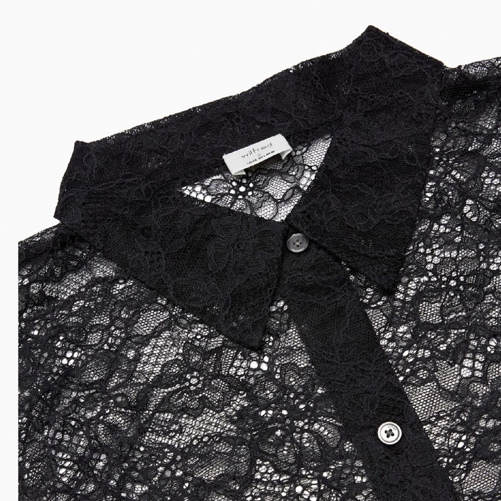 WILFRED Fleur Blouse
Lace sheer button-up blouse - Picture 2 of 8